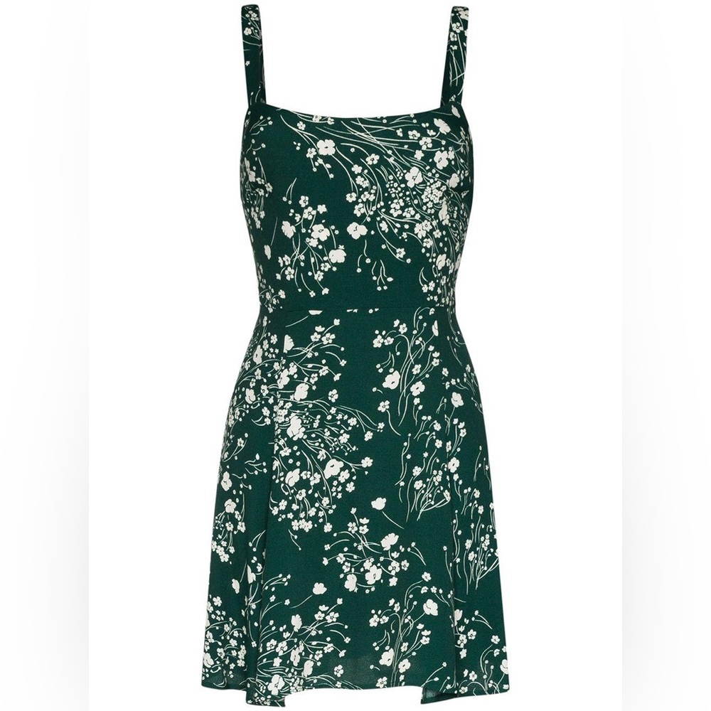 NWOT Reformation Tempest Mini Dress - Lake print